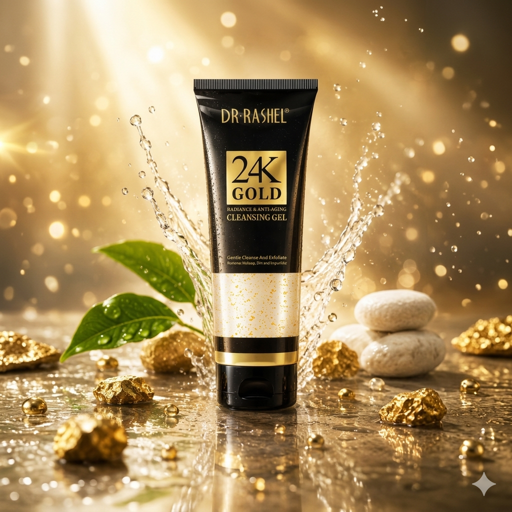 24K Gold Radiance & Anti-Aging Eye Serum & Cleansing Gel - Dr Rashel