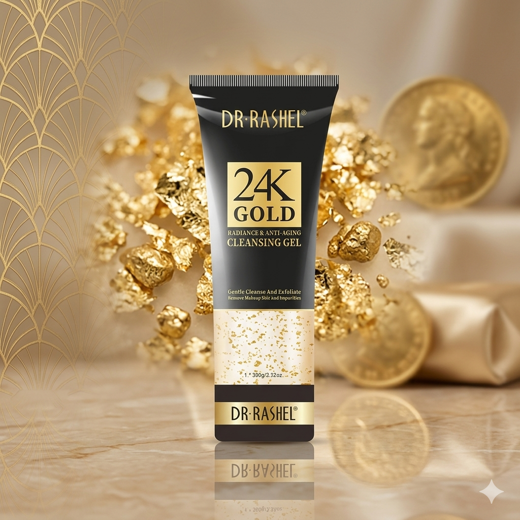 24K Gold Radiance & Anti-Aging Eye Serum & Cleansing Gel - Dr Rashel