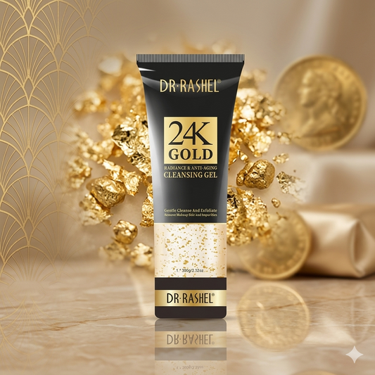 24K Gold Radiance & Anti-Aging Eye Serum & Cleansing Gel - Dr Rashel