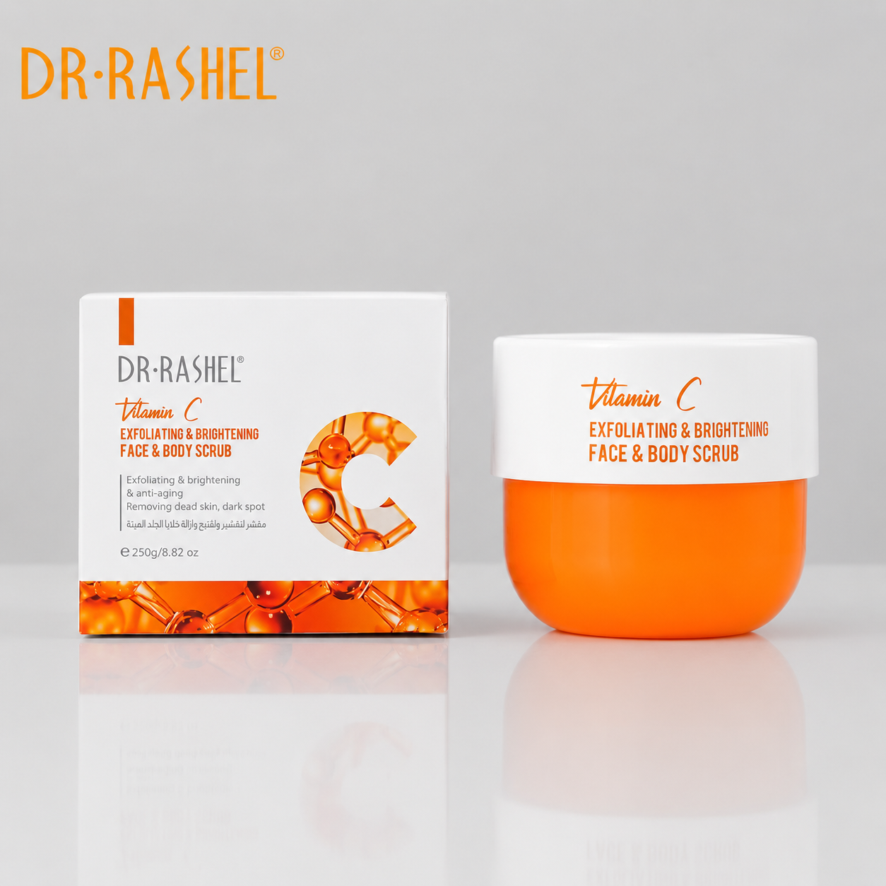 Vitamin C Exfoliating & Brightening Face & Body Scrub - Dr Rashel