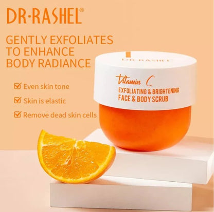 Vitamin C Exfoliating & Brightening Face & Body Scrub - Dr Rashel
