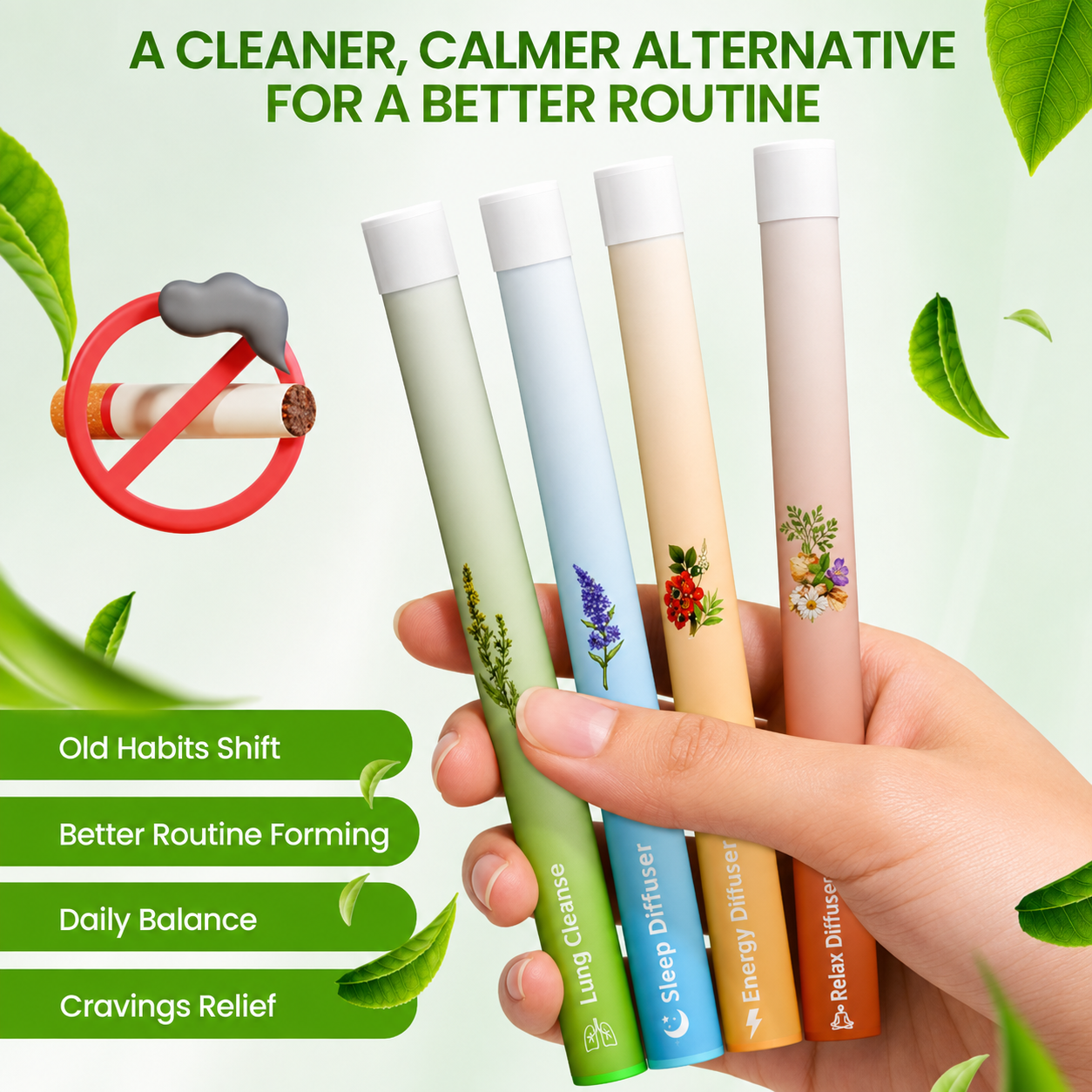 🌿 Herbal Diffuser – Four Aromas in One Pack